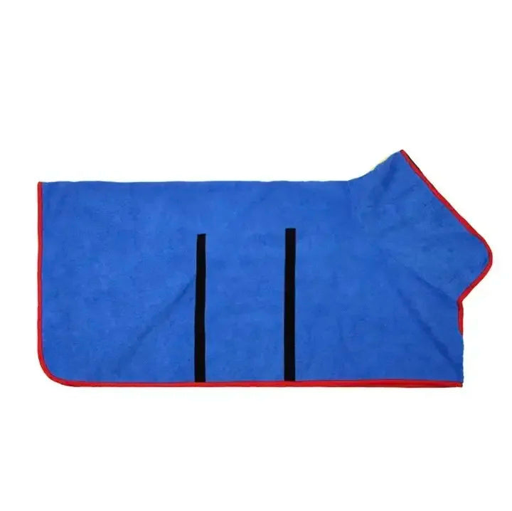 Fast Drying Dog Bathrobe, Microfiber Absorbent Soft Pet Bath Towel Grooming Coat for All Sizes