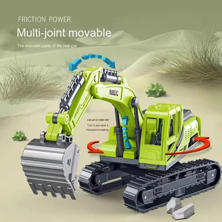 1pc Excavator Quality New Type of Inertial Excavation Car Engineering Car Party Supplies Children Education Toys Boys and Girl