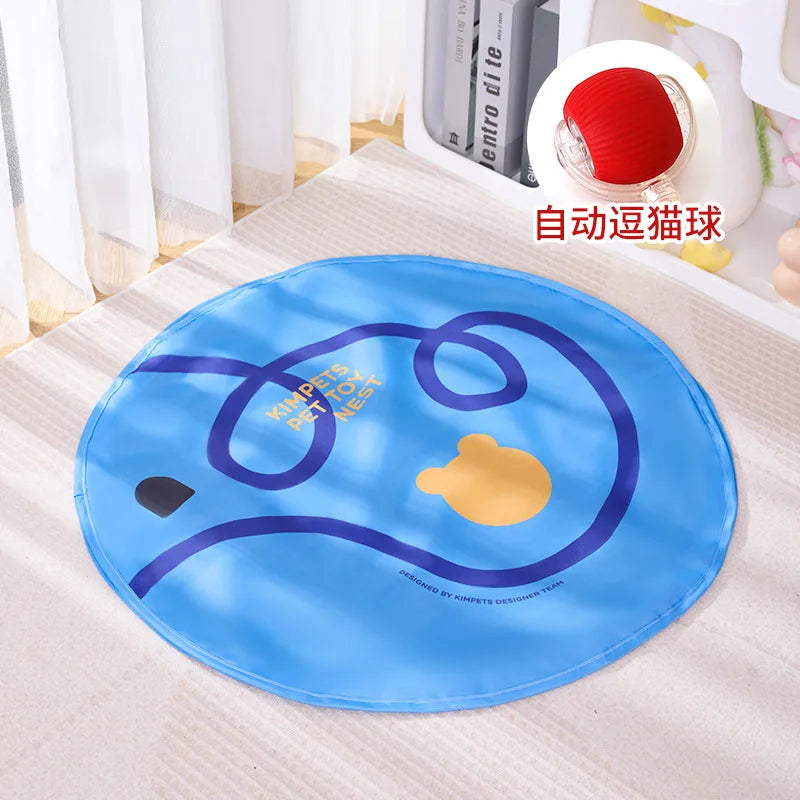 Cat Toy Electric Cat Teaser Ball Automatic Hunting Cover Pet Toy Self-Entertainment Boredom Buster
