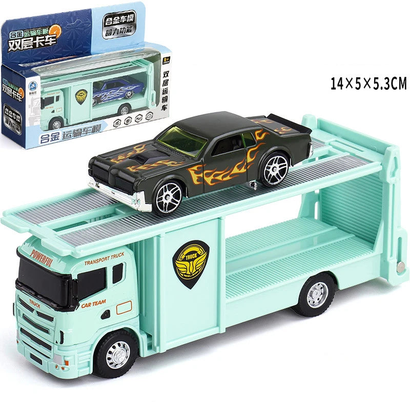 1:64 Scania Container Truck American Container Truck Alloy Diecast Model Car Home Decoration Ornaments Collections Hobby Holiday
