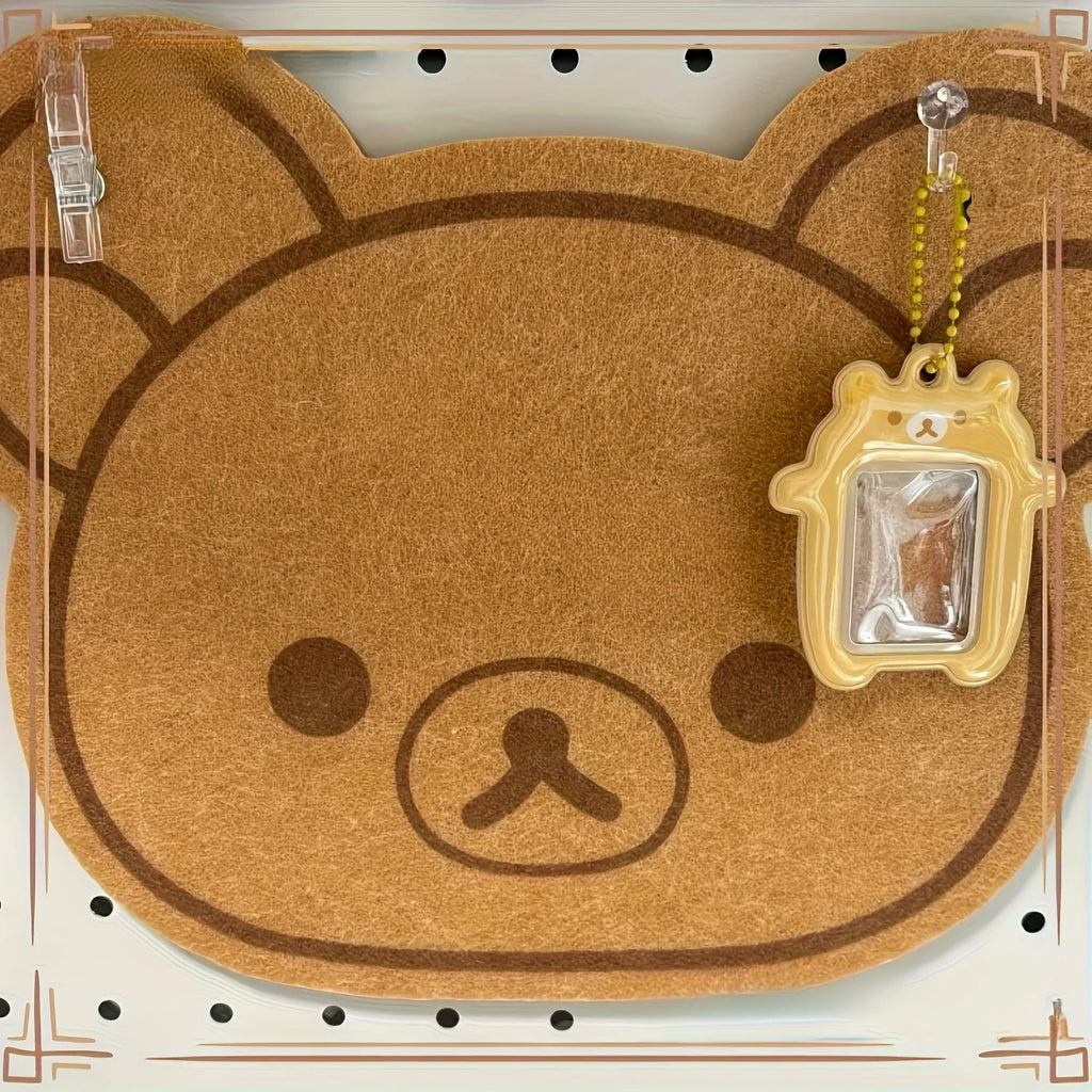 1/2Pcs Cute Bear-Shaped Pin Display Board 0.5-Inch Thick Cloud Rubber Board,Wall-Mounted Bulletin Board for Office, Letter Board