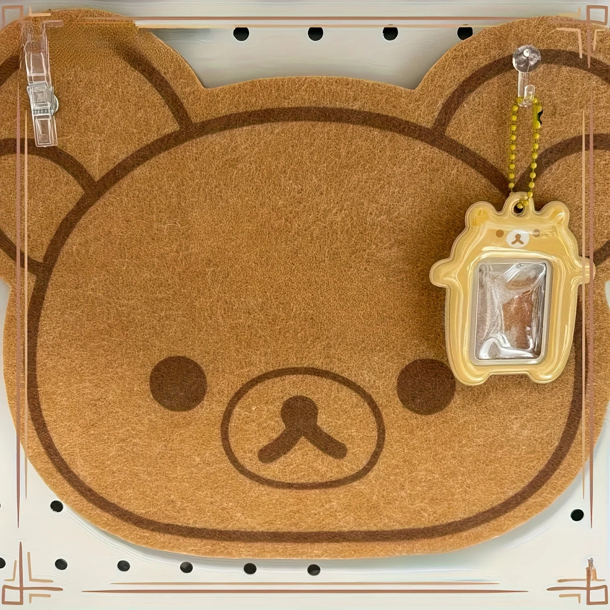 1/2Pcs Cute Bear-Shaped Pin Display Board 0.5-Inch Thick Cloud Rubber Board,Wall-Mounted Bulletin Board for Office, Letter Board
