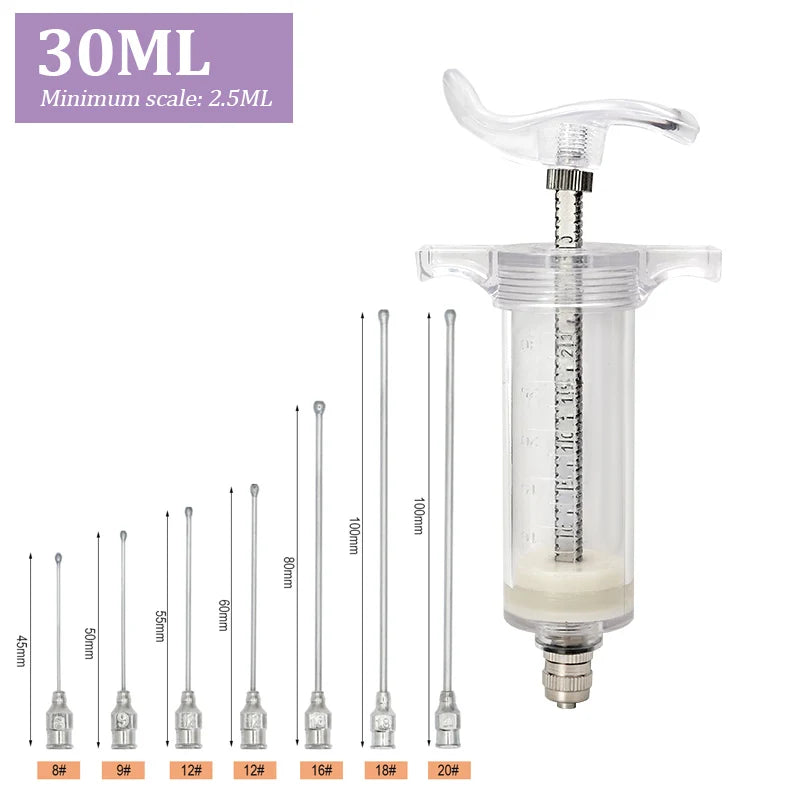10/20/30/50Ml Baby Bird Feeder with Stainless Steel Birds Feeding Syringe Tube Parrot Feeding Syringe Adjustable Bird Supplies