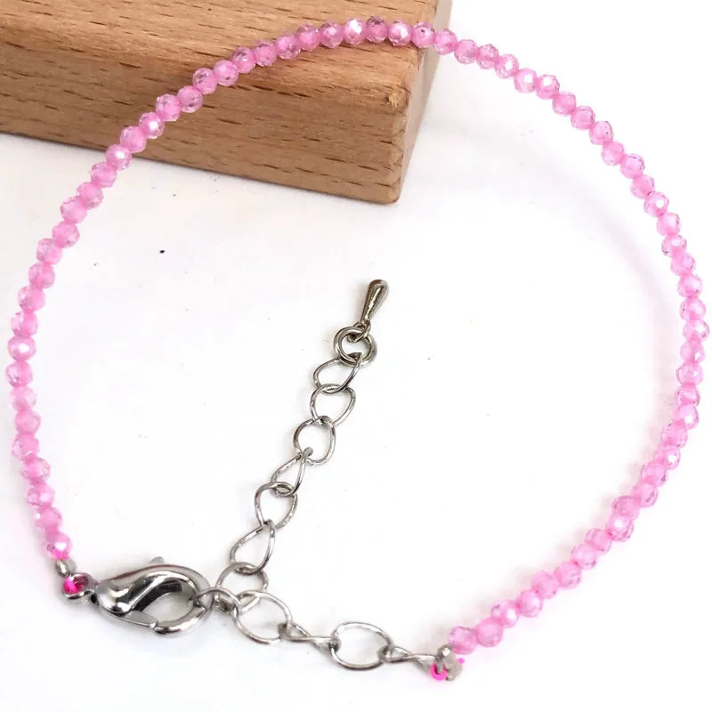 Mini 2-3mm Stone Beaded Faceted Natural Agat Quartzs Necklaces bracelet Female Fashion Party Choker for Women Girls Jewelry Gift