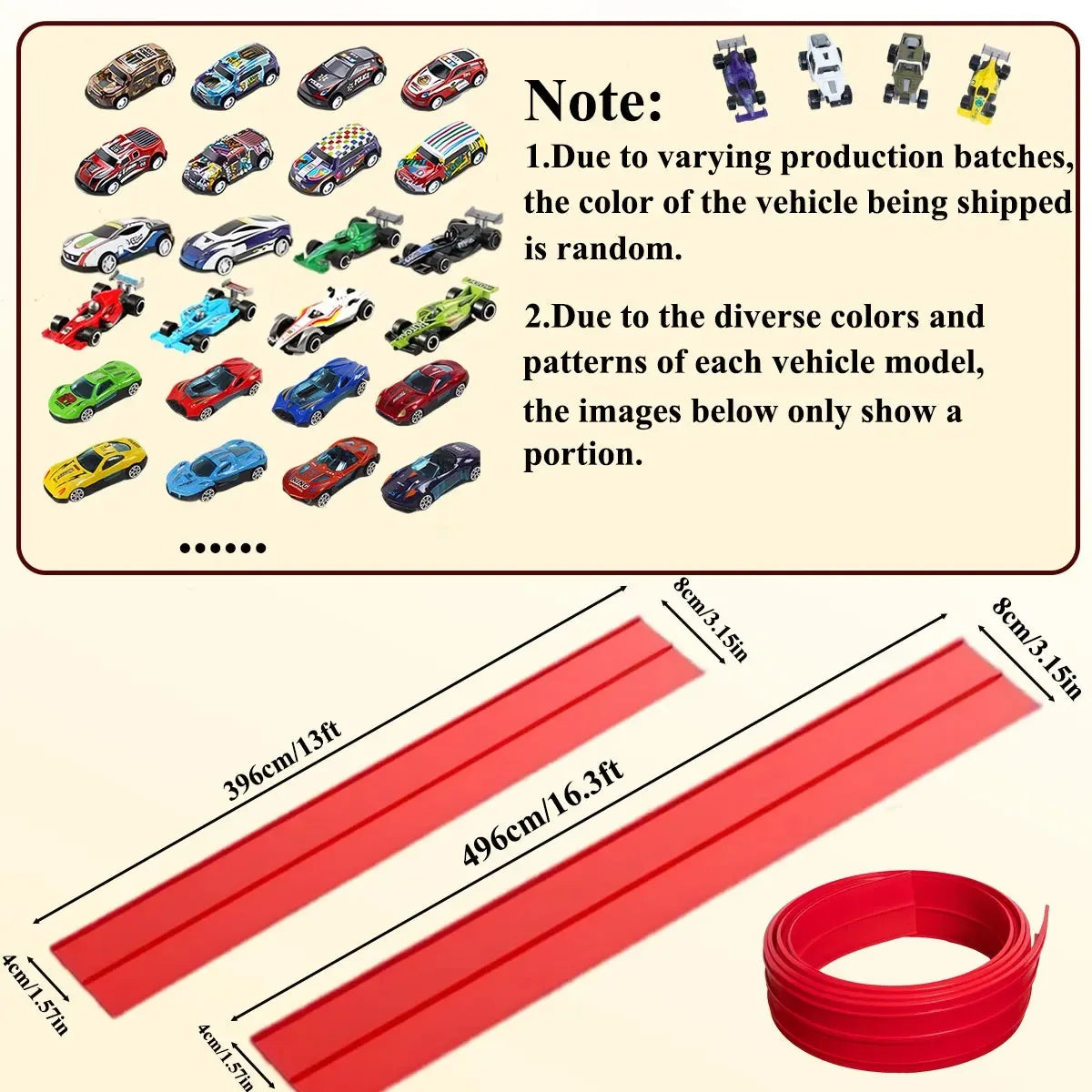 Soft Rubber Track Racing Car Toy Set, DIY Assembly Track, Educational Building Toys for Kids, Battery-Free Race Car Games