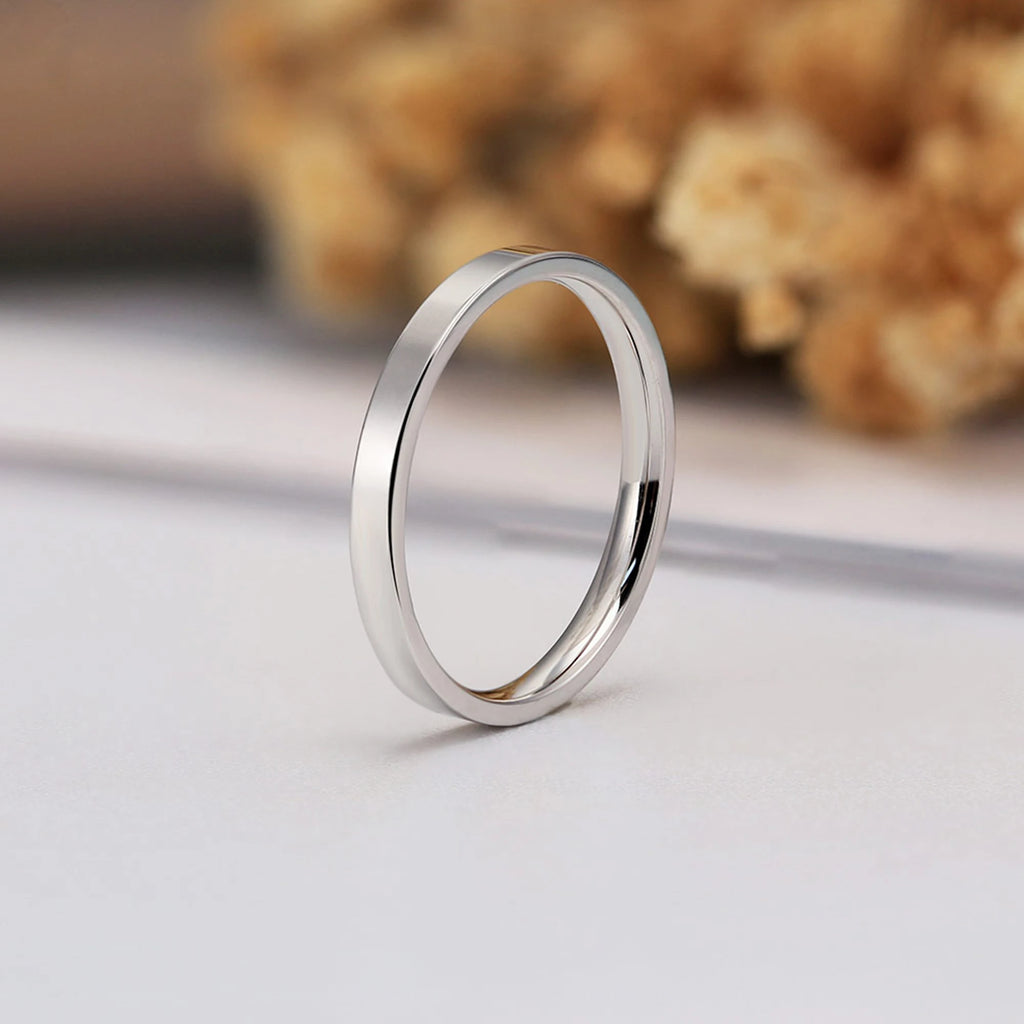 Effie Queen Fashion 925 Sterling Silver Ring Perfect Polished Simple Design Unisex Jewelry Propose Wedding Jewelry Gift APR33