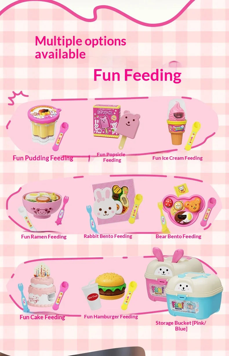 Pudding Feeding Toy Jelly Strawberry Pudding Storage Box Set Toy