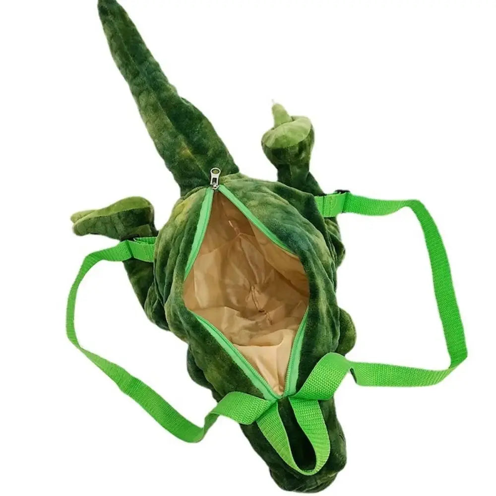 Creative Cartoon Dinosaur Backpack Simulation Dinosaur Large Capacity Plush Dinosaur Doll Adjustable Straps 40cm