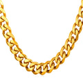 3/5/7/9/11mm Width Stainless Steel Men Women Six-side Chain Necklace Gold Silver Plated Unisex  Jewelry Wholesale Drop Shipping