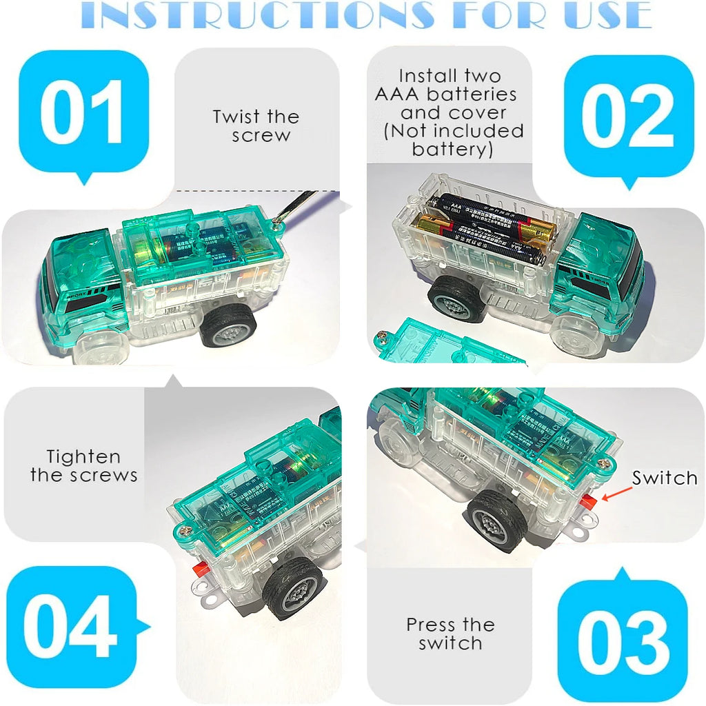 Tracks Cars Compatible Glow in the Dark LED Flashing Light Toy Cars Set for Most Race Tracks - Light up Cars for Kids