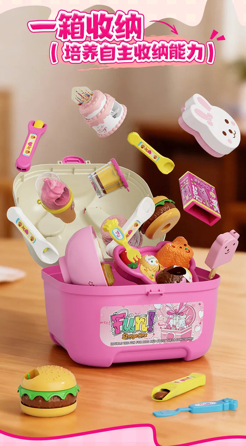 NEW Food Feeding Pudding Feeding Toy, Role Play Early Education Children's Play Kitchen Toys, Fun and Stress Relieving,Girl Gift