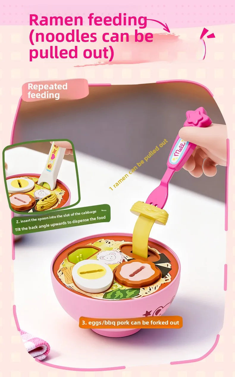 Little Bear Shape Pudding Feeding Set Pretend Play Early Education Lunch Box Pudding Toy Simulation Model Play House Toys Gifts