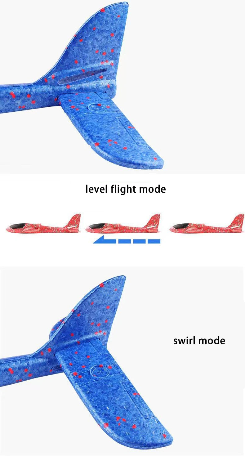 48cm Large Foam Plane Glider Hand Throw Airplane Inertial EPP Bubble Planes Outdoor Launch Kids Toys for Children Boys Gift