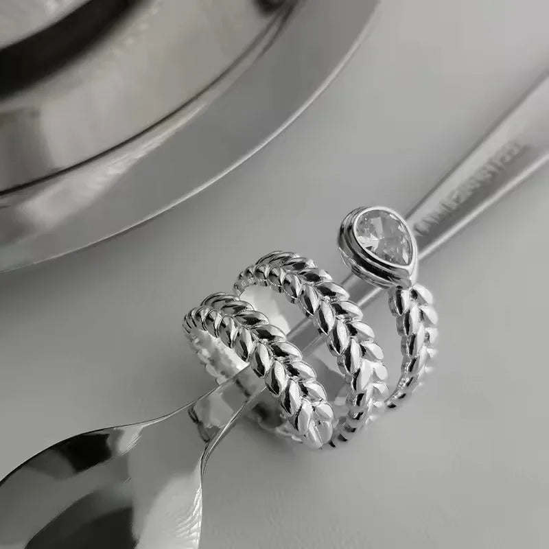 Sam Panda 925 Sterling Silver Mask Ring For Women Gift Frosting Vintage Irregular Personality Punk Jewelry Dropshipping