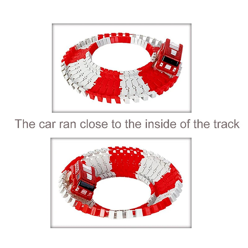 Kids electric track toy Fire Alarm Mini car set Puzzle Boy toy Track car Fire engine toy for children's birthday Christmas gifts