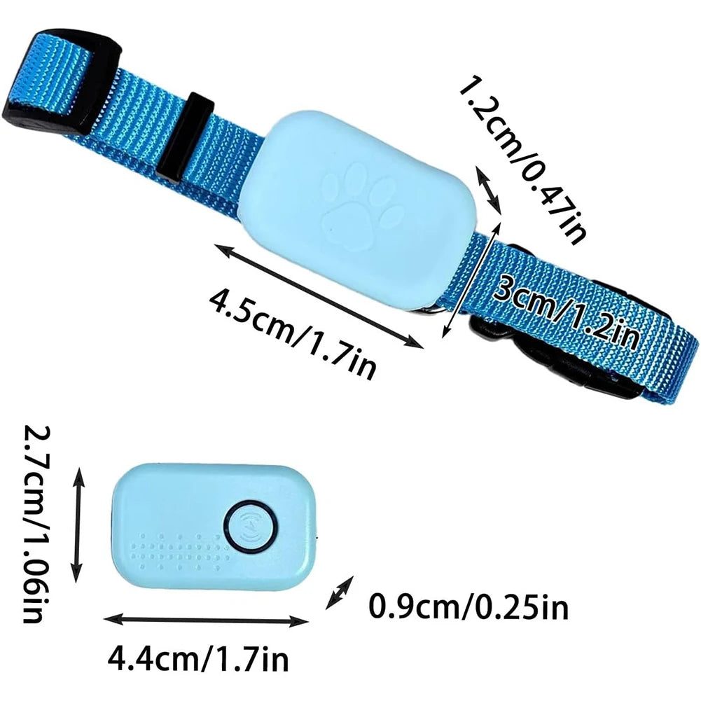 Pet GPS Tracker with Adjustable Collar Dog Tracker Smart Pet Locator for Dogs & Cats