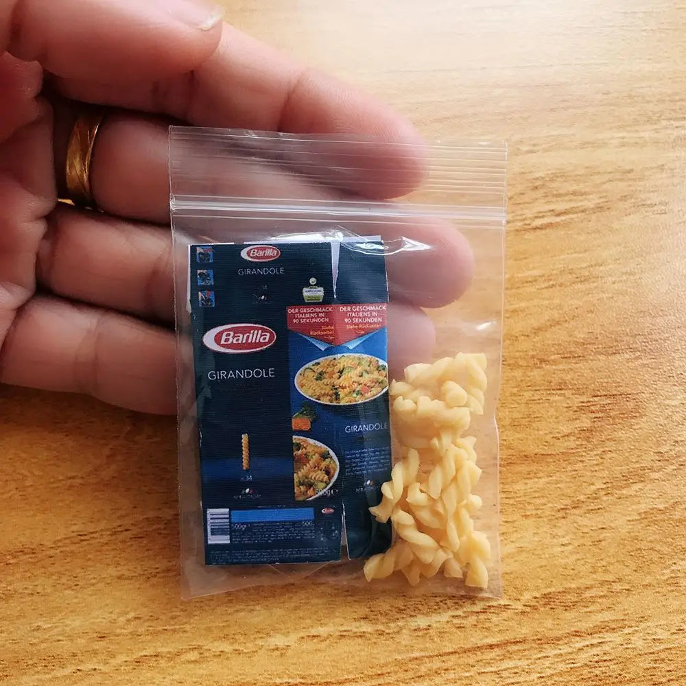 NEW 1 Bag 1/6 Scale Dollhouse Miniature Pasta Mini Spaghetti Noodles for Doll House Kitchen Play Toys Accessories