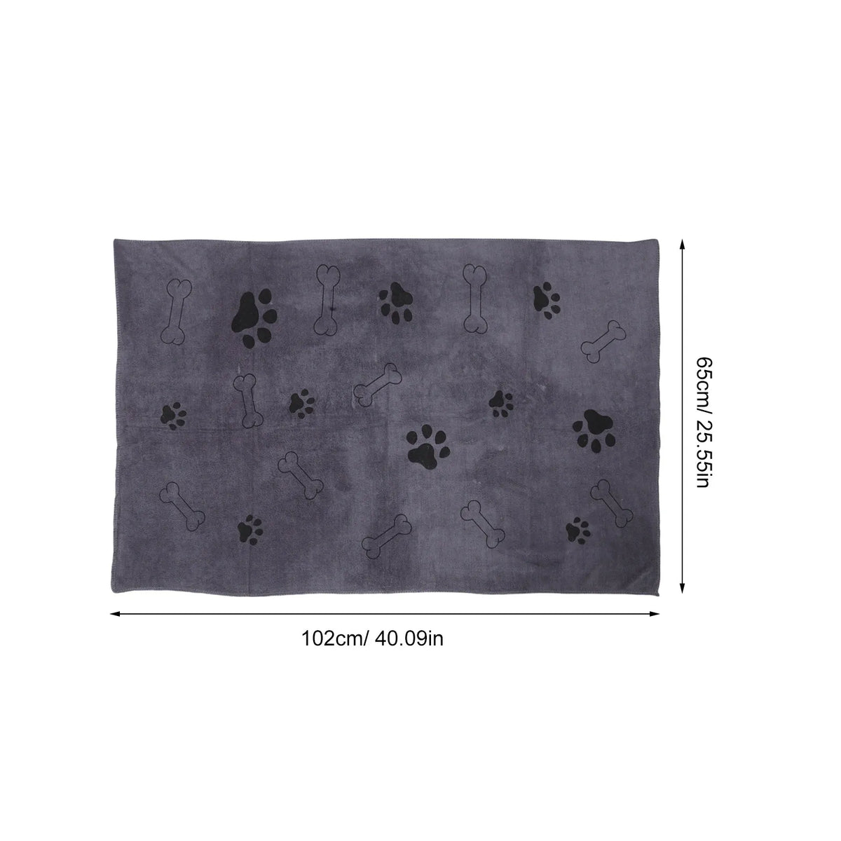 2Pcs Pet Absorbent Towels Large Microfiber Dog and Cat Bath Mat Super Absorbent Quick Dry Grooming Blanket 40x25.6