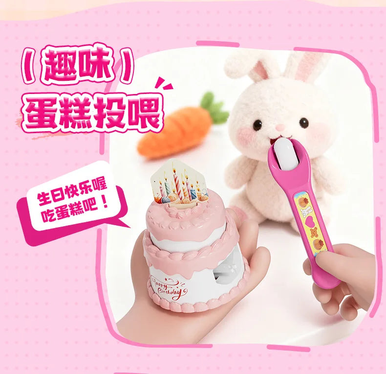NEW Food Feeding Pudding Feeding Toy, Role Play Early Education Children's Play Kitchen Toys, Fun and Stress Relieving,Girl Gift