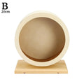 Mute Wooden Hamster Silent Running Wheel With Cork Pad Bracket