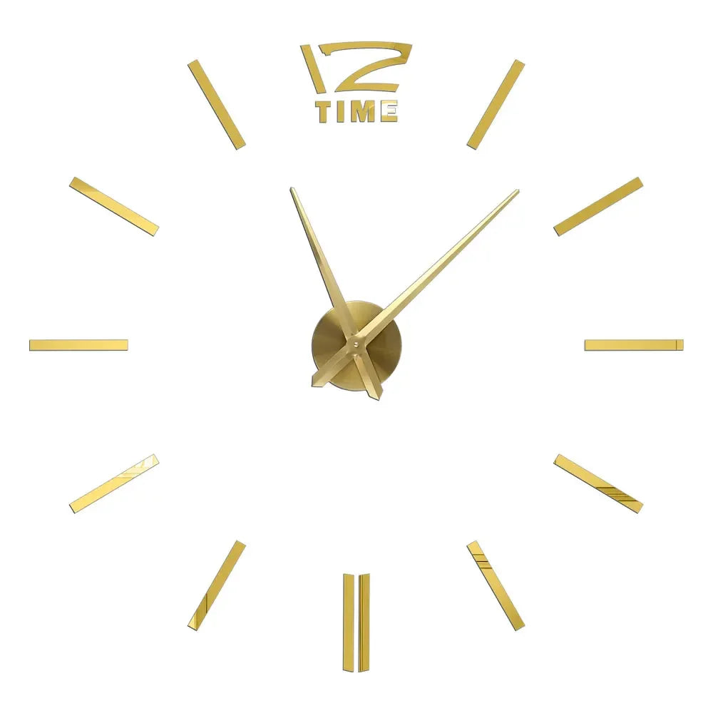 2026 Modern Design Large Wall Clock 3D DIY Quartz Clocks Fashion Watches Acrylic Mirror Stickers Living Room Home Decor Horloge