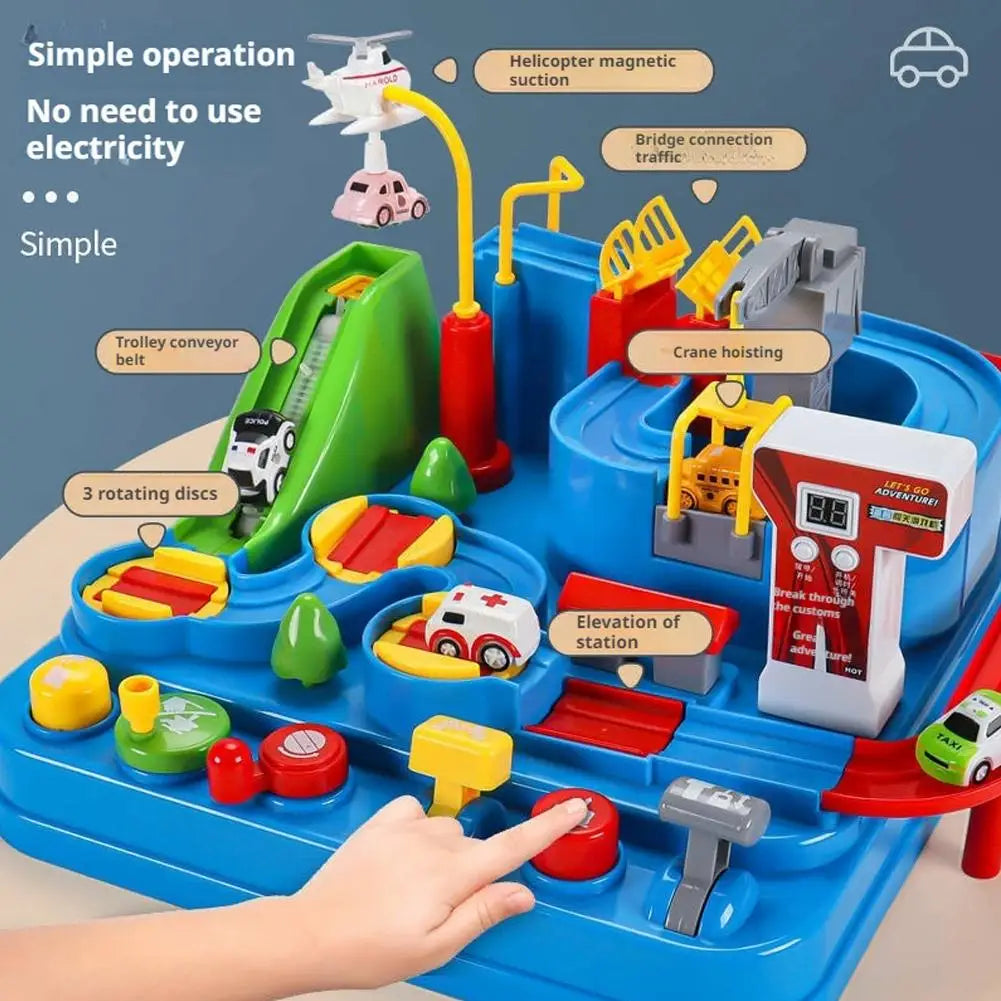 Racing Rail Car Model Train Track Adventure Game Animals Space Rocket Toys Children Educational Brain Educational Toys
