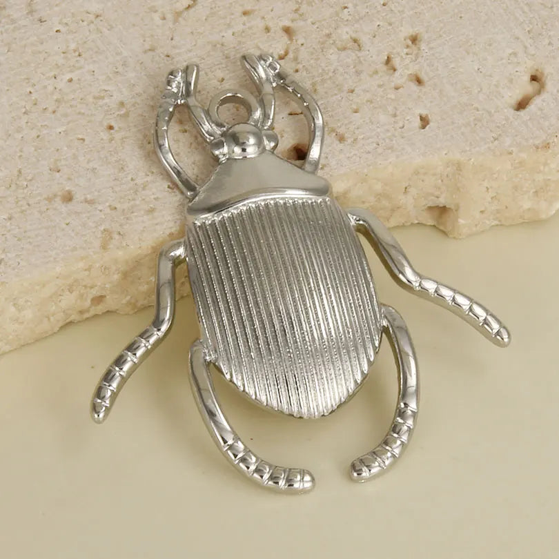 10PCS Ancient Egyptian Scarab Beetle Pendants Charms Stainless Steel Dragonfly Butterfly Pendant for Jewelry Making DIY Necklace
