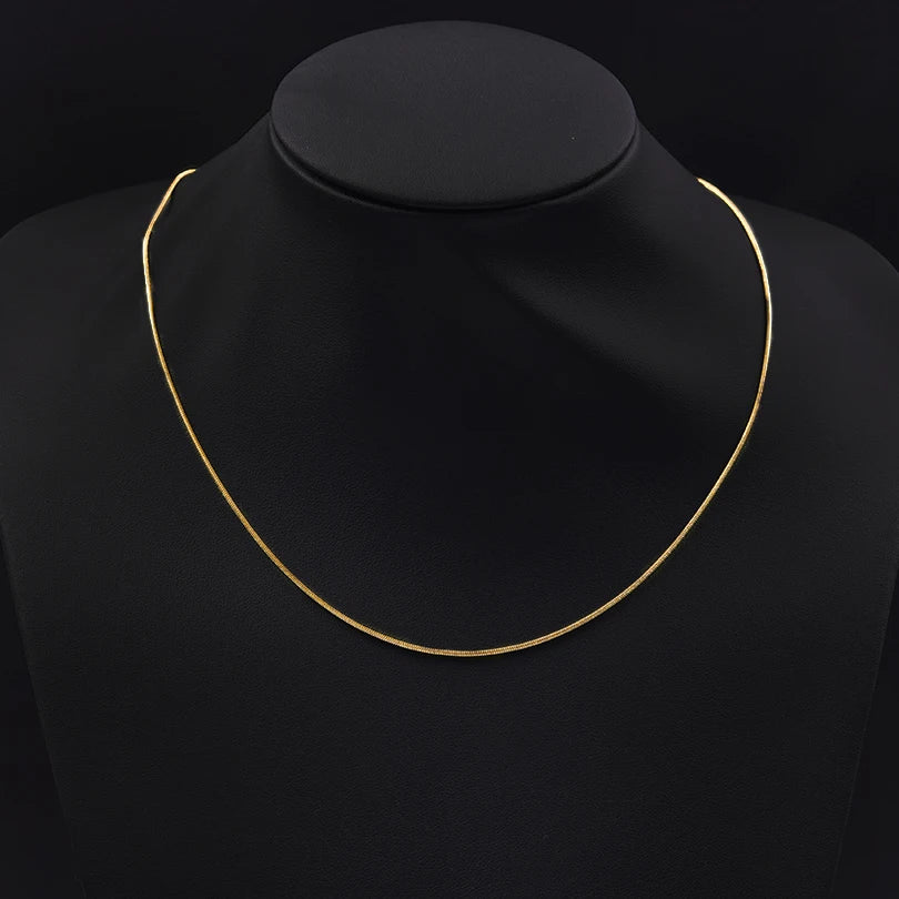 1/5/10pc 1.2mm 45/50/60/70cm Long Stainless Steel Round/Long Plain Snake Chain Necklace For Women Men DIY Fashion Jewelry Choker