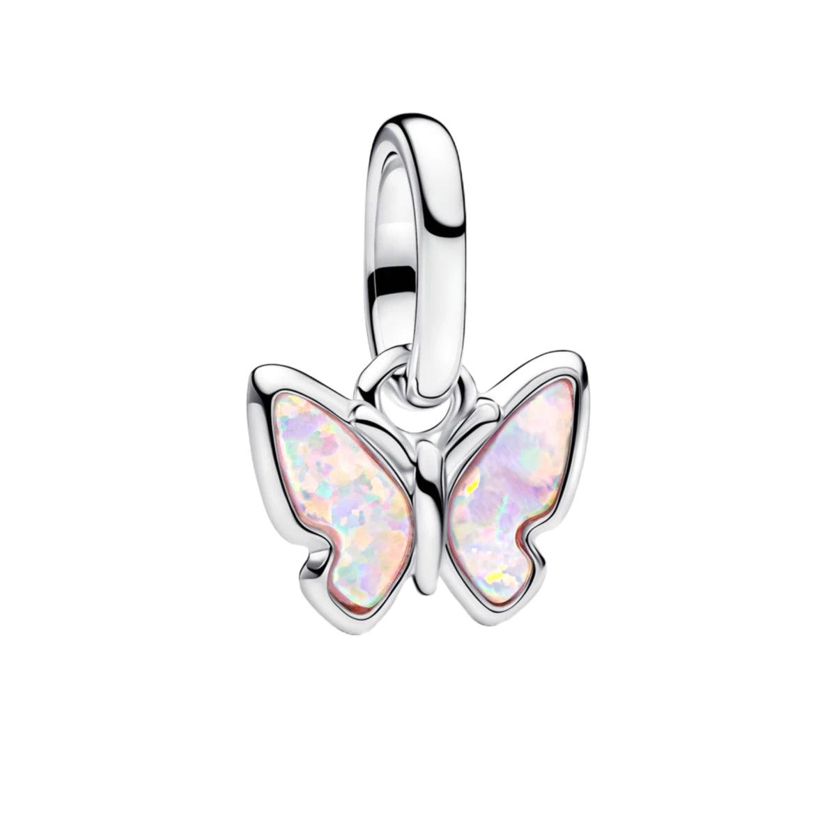 Hot Sales 925 Sterling Silver Pink Flower heart Ear Stud Ring Pendant Bead fit DIY Women's Bracelets Necklaces Jewelry Gifts