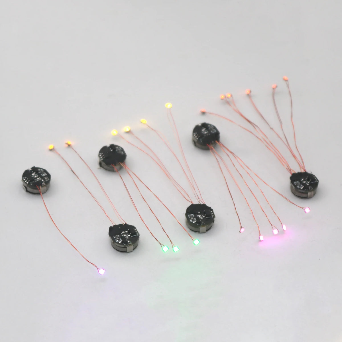 Magnetic control lamp Wired 5cm Led Magnetron Light Model w Battery Diy Car Toys Lighting Making Diorama Materials Gunda Robots