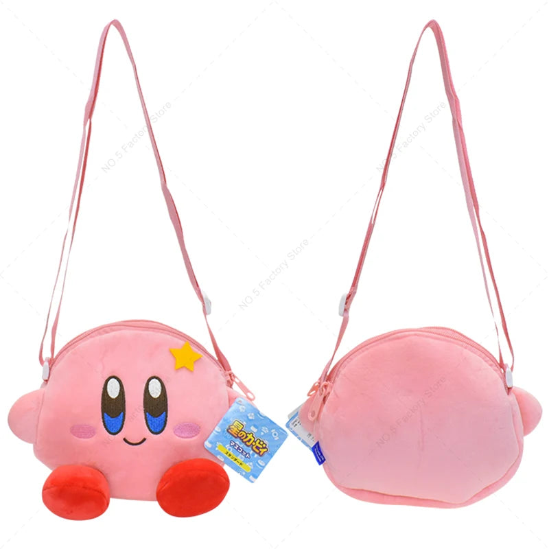 Star Kirby Cartoon Fashion Character Backpack Children Casual Plush Backpack Cute Kindergarten Boy and Girl Schoolbag Gift