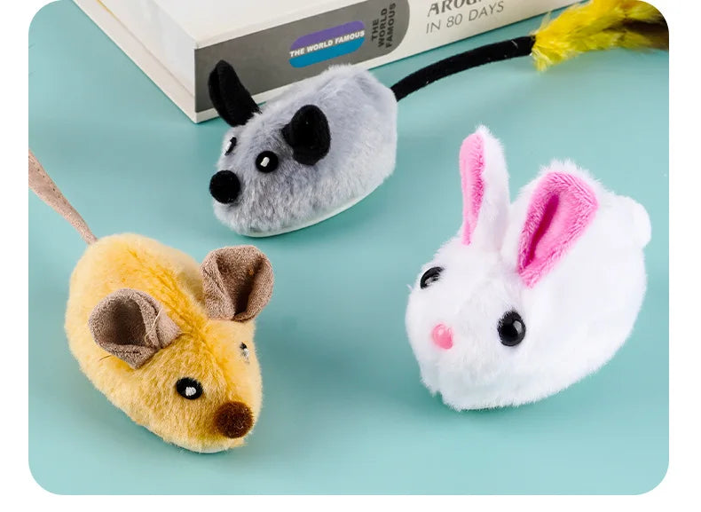 Simulated Little Mouse and Cat Self Entertainment Cat Teasing Tool and Dog Home Sports Toy Touch Sensing Intelligent Electric