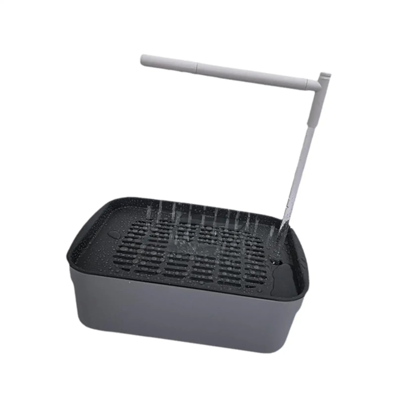Automatic Bird Bath Tub with Running Water for African Grey Ferret Cockatiel