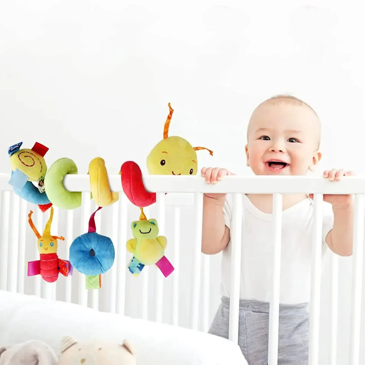 Cute Plush Toy, baby Sleep Companion Toy, Suitable for Children's Cute Caterpillar-Shaped Sleep Companion Toy
