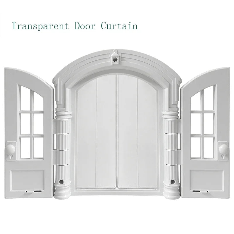 Pet Door 1PC Cat and Dog Doorway Stopper Entry Fence No Flap Door Stopper Pet Kennel Hole House Pet Supplies