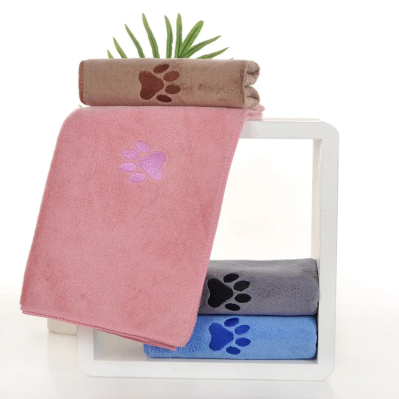 1-5PCS Soft Thick Pet Bath Towel Highly Absorbent Quick Dry Dog Towel for Cats Dogs Grooming Care