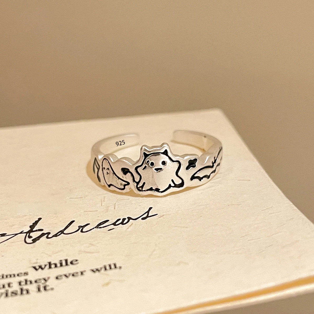 Sam Panda 925 Sterling Rings for Women Fashion Geometric Handmade Irregular Gold Star Ring Simple Fine Jelwery  Christmas Gift