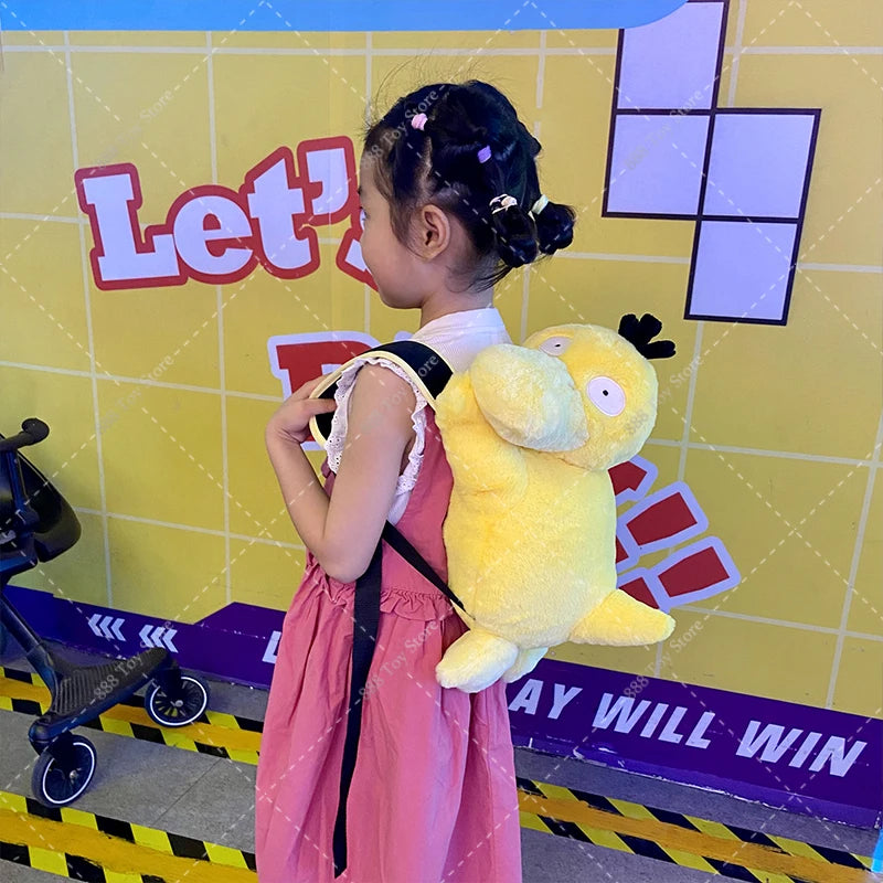 New Arrival Pokemon Plush Backpack Anime Gengar Charizard Piplup Eevee Mimikyu Soft Stuffed Schoolbag Shoulder Bag Toy for Kids