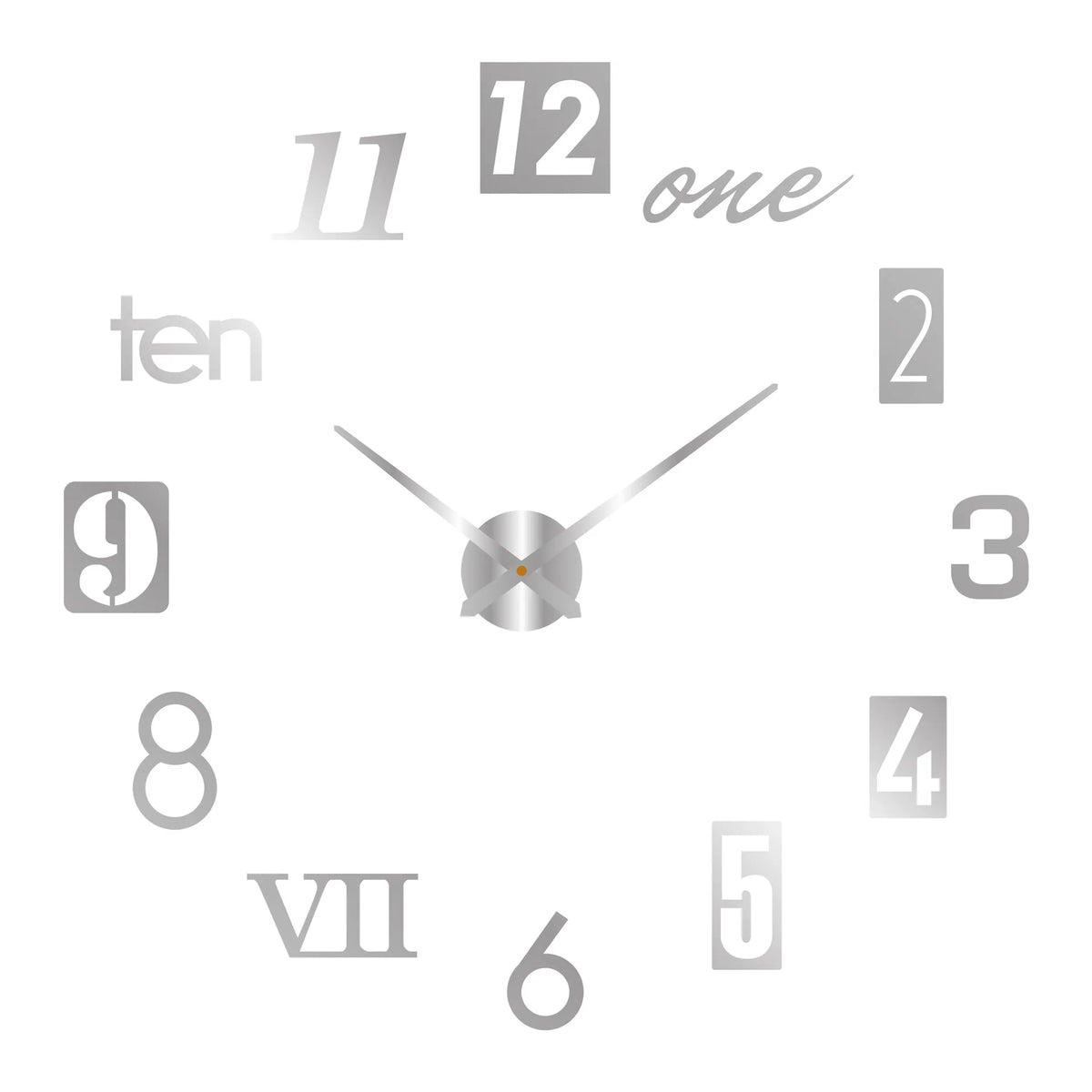 2023 Modern Design Large Wall Clock 3D DIY Quartz Clocks Fashion Watches Acrylic Mirror Stickers Living Room Home Decor Horloge