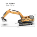 Engineering Diecast Tower Crane Forklift Bulldozer Excavator Vehicle Model Toys for Boys Alloy+Plastic Tractor Inertial Driving