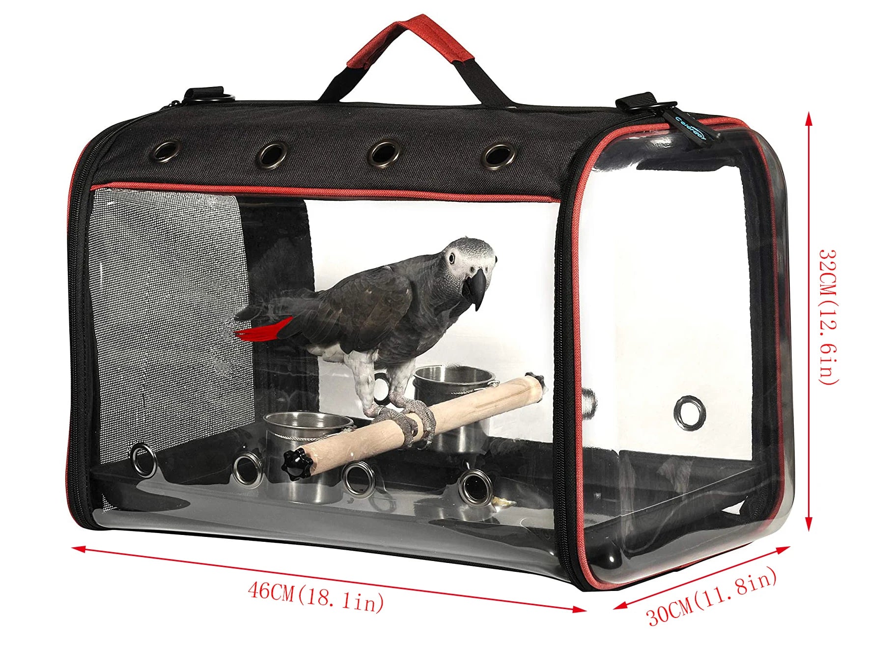 Bird Carrier Bag  Bird Travel Cage with Stand, Lightweight Backpack for Parrot, Colorday Portable Bird Travel  Lightweight  Bag,