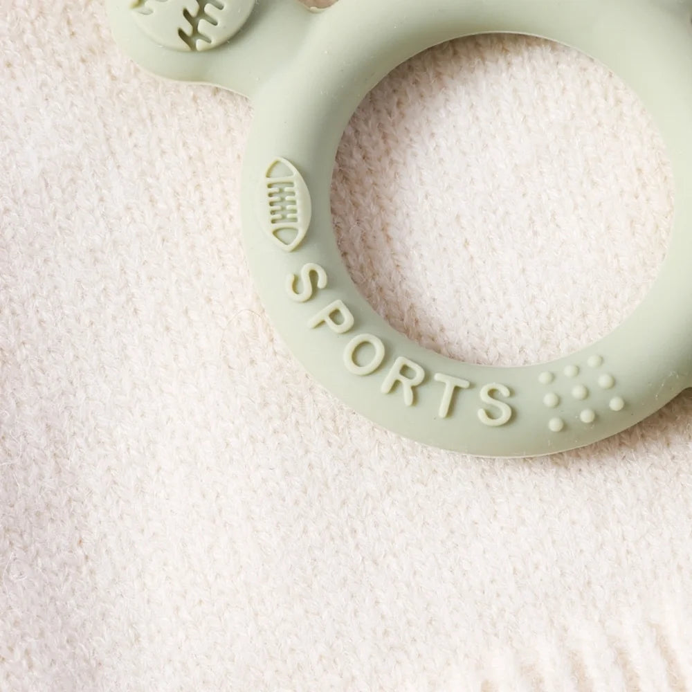 Baby Silicone Teether Anxiety Teething Toys 0 12 Months Toys Food Grade Silicone Ring Bracelet for Baby Soothing Tooth Chew Toys