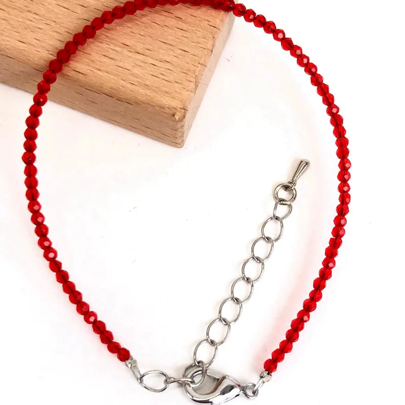 Mini 2-3mm Stone Beaded Faceted Natural Agat Quartzs Necklaces bracelet Female Fashion Party Choker for Women Girls Jewelry Gift
