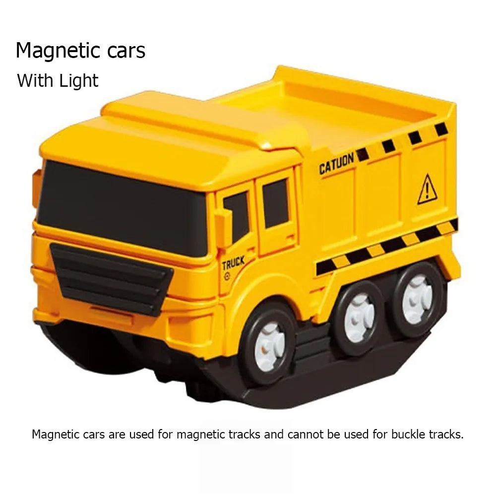 Plastic Magnetic Tracks Train Anti-gravity Intelligent Toy Railway Track Toys Smooth Steady Driving Magnetic Train Diecast Toy
