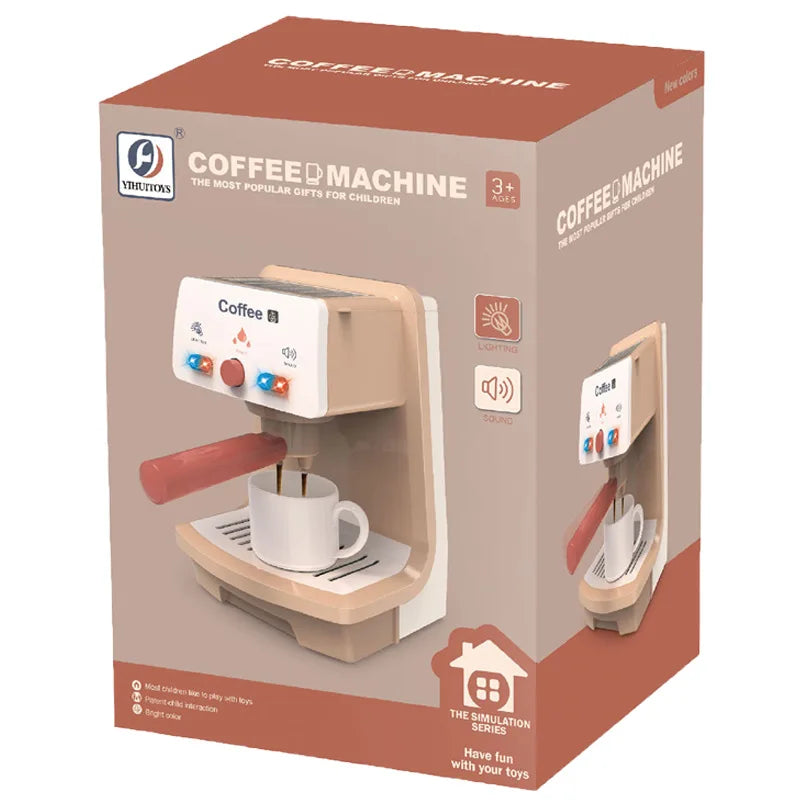 Children's Play House Simulation Coffee Machine Toy Simulation Kitchen 2024 Role Play Girl Year Old