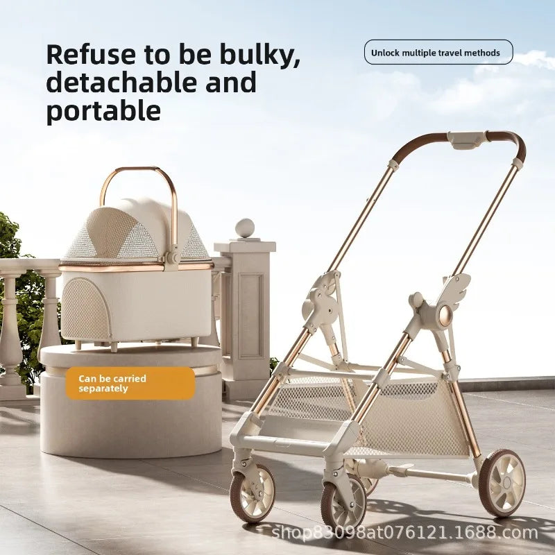 Pet Stroller Lightweight Foldable Portable Detachable Carrier Small Dogs Cats Walking Cart Dog Stroller Pettroller Dog Trolley