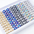 10/20/50/100Pcs/Lot Fashion Stainless Steel Stripe Heart Hollw Rings For Men Women Mix Style Simple Jewelry Party Gifts