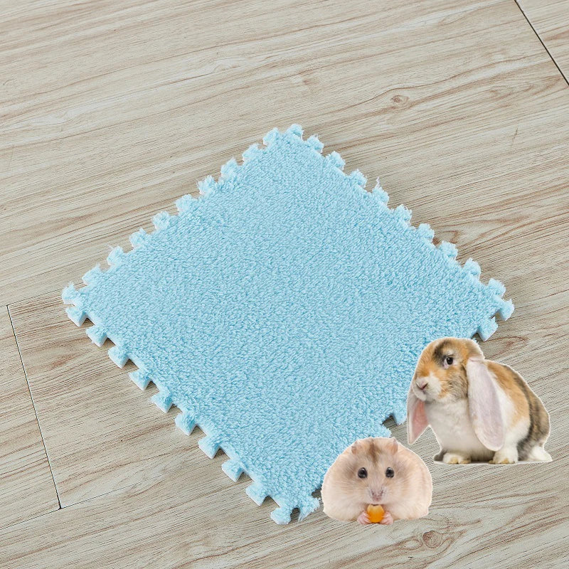 4-20Pcs Washable Guinea Pig Rabbit Cage Mat Waterproof Hamster Bedding Mat Cage Pee Pad Small Animal Rabbit Mouse Reusable Mat