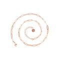 Length 40/45/50/60/70cm Geometric Hollow Stainless Steel Paperclip Chain Necklaces For Women Men Accessories Fashion DIY Jewelry