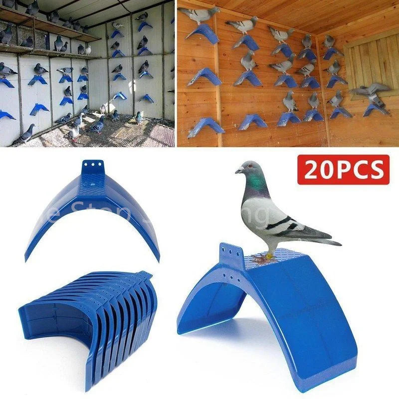 5/10/20PCS Plastic Pigeon Perch Dove Rest Stand Frame Pigeon Perches Roost for Bird Supplies Blue Pigeon Parrots House Dwelling